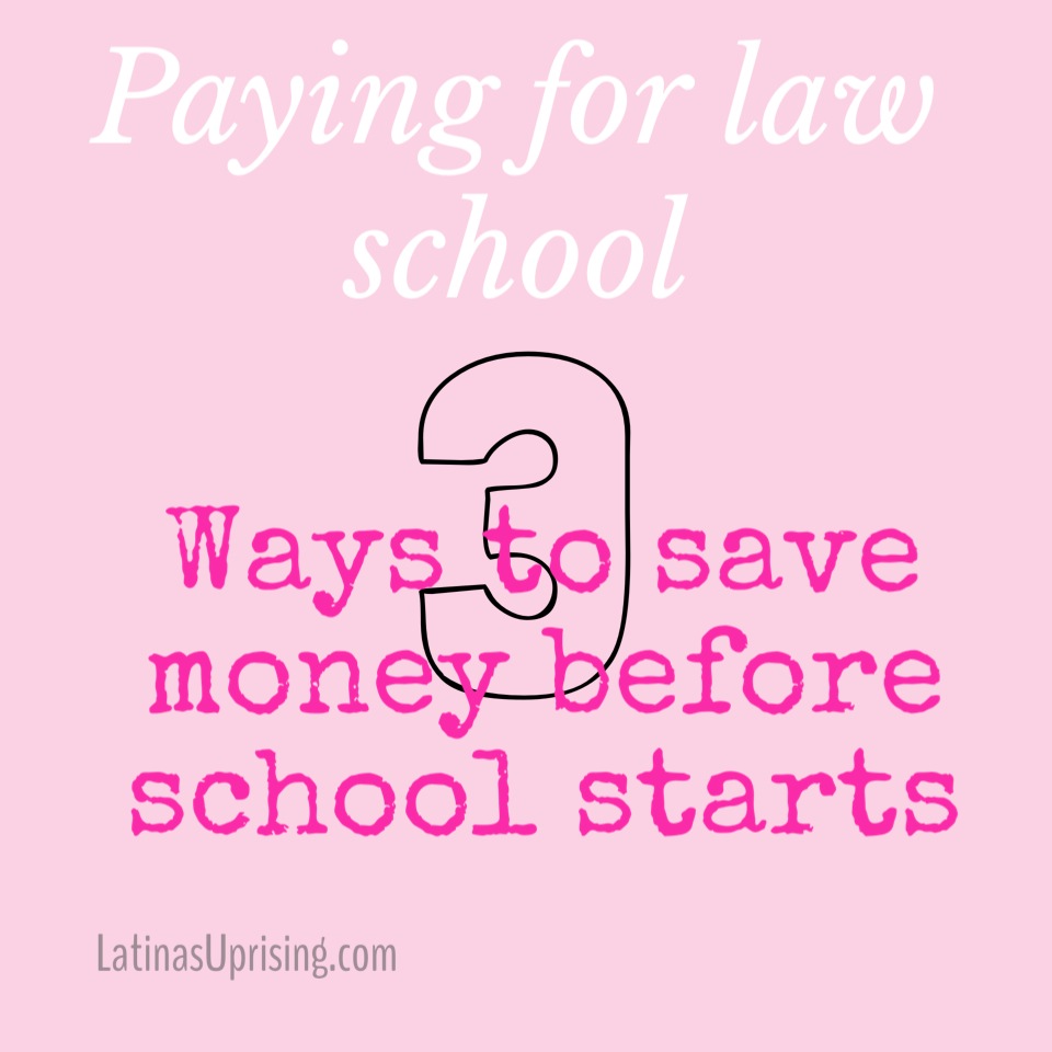saving money for law school